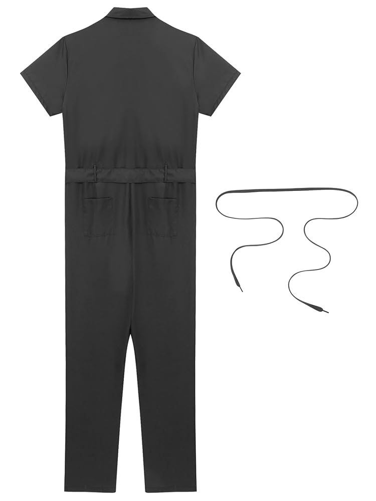 ⭐︎CFT. Tag overalls/Black Amazon.com: Xroufi Mens Work Overalls Short Sleeve Front